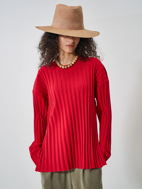 【 予約:2月上旬 】RIB KNIT LONG TEE /Y261-91014